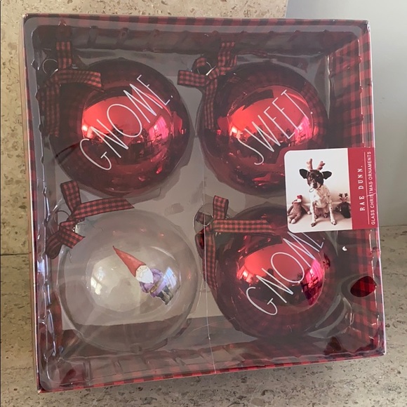 Rae Dunn Other - Rae Dunn “Gnome Sweet Gnome” Christmas Ornaments